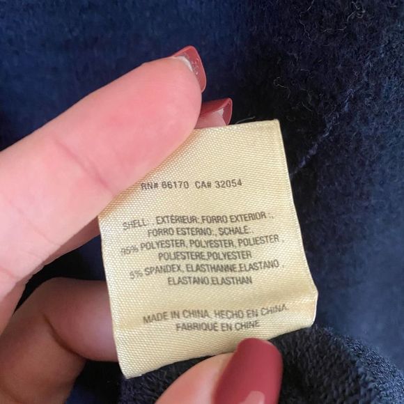 Moth | Soft Knit Navy Wrap Sweater Dress - Picture 7 of 7